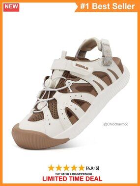 Orthopedic Closed Toe Walking Sandals Arch Support Breathable Hiking
